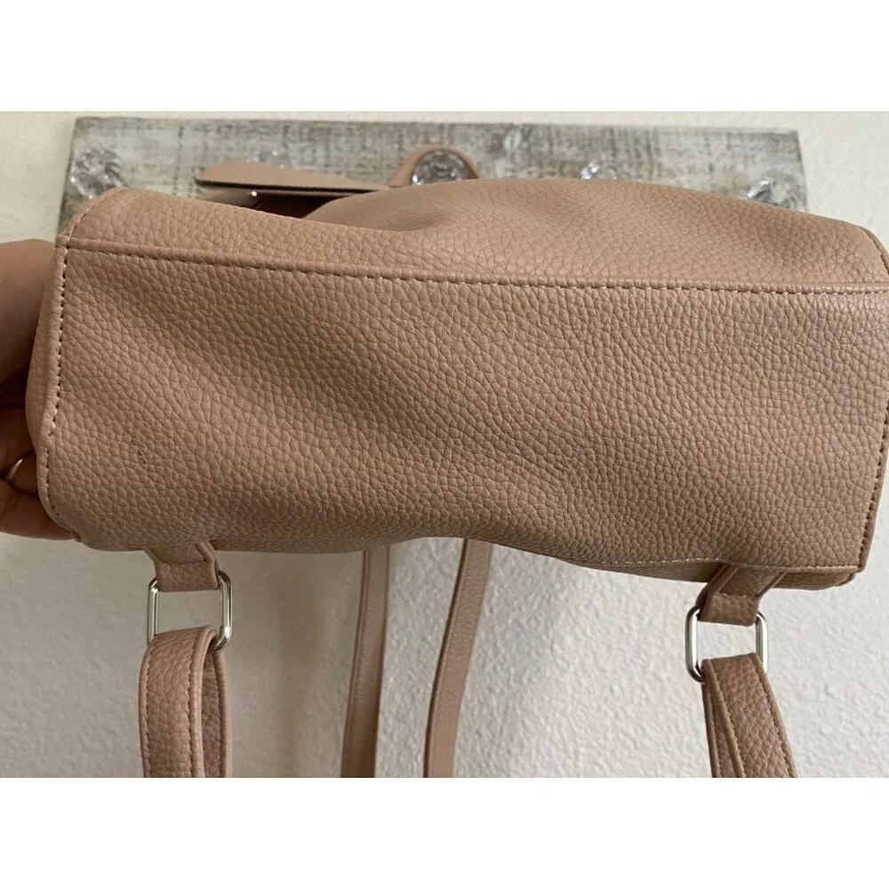 Nanette Lepore Pebbled Vegan Leather Backpack Light Pink